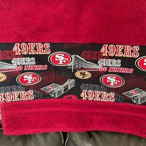 New homemade NFL 49er’s hand towel.